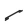 Cappio bracket handle, aluminum, m/o 160 mm, black color with gray insert