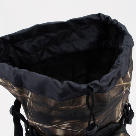 Tourist backpack, 40 l, department on screed with a lace, 3 outer pockets, with extension, Huntsman, Kamysh color-10