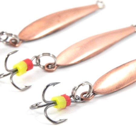 Vertical spin "Yaman" Malek with a tee, size 28 mm, 1.3 g, color copper-2