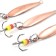 Vertical spin "Yaman" Malek with a tee, size 28 mm, 1.3 g, color copper