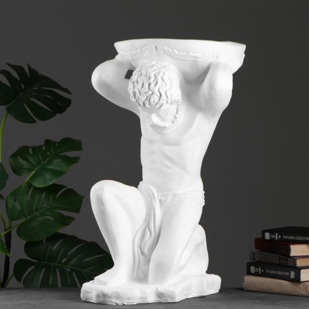 Figure with Kashpo "Titan" White, 4l / 40x70x42cm