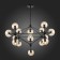 Ceiling EVOLUCE lamp. Sle154903-15. Lacotta. 15x40 watts, E27, 120x120x130 cm, black color