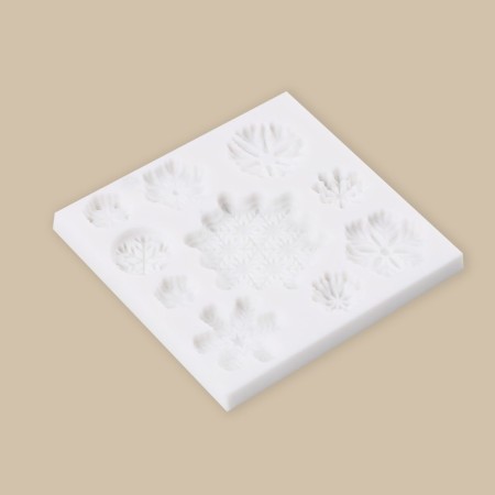 Silicone Mold for Creativity "Snowflakes", 8 x 8 cm-2