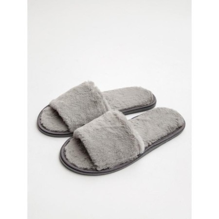 Women's slippers open nose, size 39-41, color gray color-4