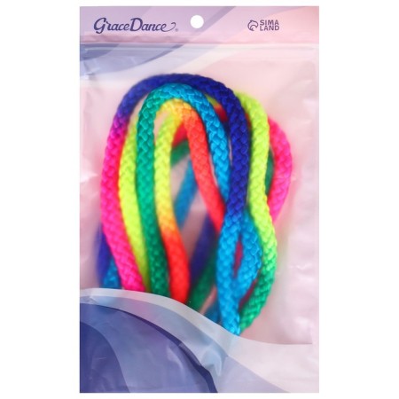 Crap for rhythmic gymnastics Grace Dance, 3 m, color Rainbow-3