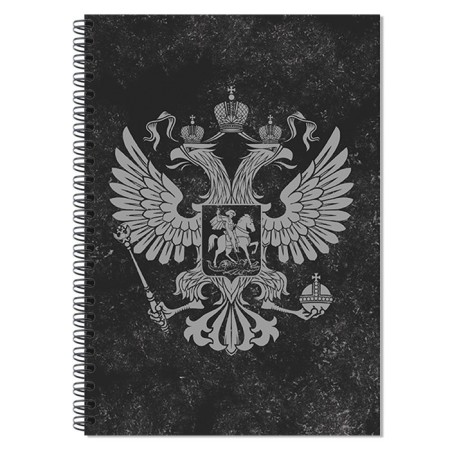 Notebook A5, 80 sheets in a cage on the crest of Calligrata "Coat of arms", cover 7BC, OFSET block-1