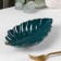 Ceramic serving dish "Rapsodia. Sheet ", 22 × 12 × 3.5 cm, green color