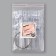 Palette for varnishes on the ring, square shape, 50 pcs 3 nails, transparent color