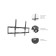 Tuarex OLIMP-112 bracket, for TV, inclined, 32-90 ", up to 40 kg, 25 mm, black