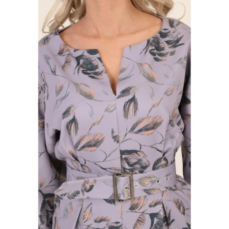 Women's dress, size 46, gray color-3