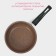 Flot Dilan Rock, D = 15 cm, plastic handle, anti -stick coating, brown color