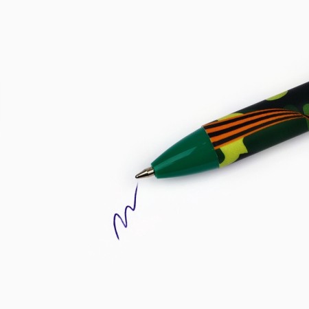 Ballic handle, blue paste, 0.7 mm, automatic, in the envelope "brave defender"-1