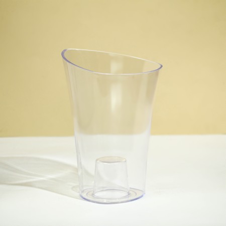 Pot for orchids, 1.3 l, 13.6 × 14.1 × 20 cm, plastic, transparent