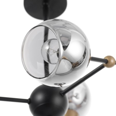 ATOM chandelier 6x60W Central: E27 Color: Black-5