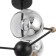 ATOM chandelier 6x60W Central: E27 Color: Black