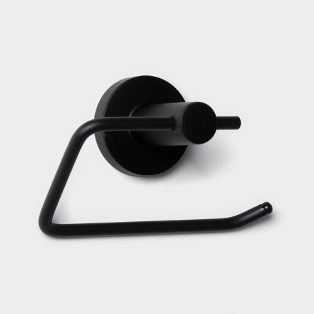 Stölz Loft toilet paper holder, BASIC series, black color