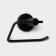 Stölz Loft toilet paper holder, BASIC series, black color