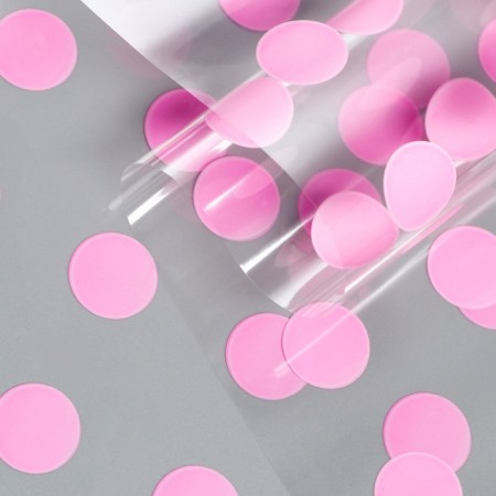 Color Film "Peas", pink, 0.7 x 7.6 m, 40 μm, 200 grams