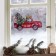 Stickers for glass "Winter - Miracles time", reusable, 20 x 34 cm, New Year
