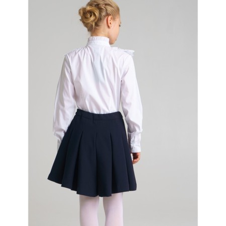 Blouse for a girl with ruffles and beads, height 146 cm-6