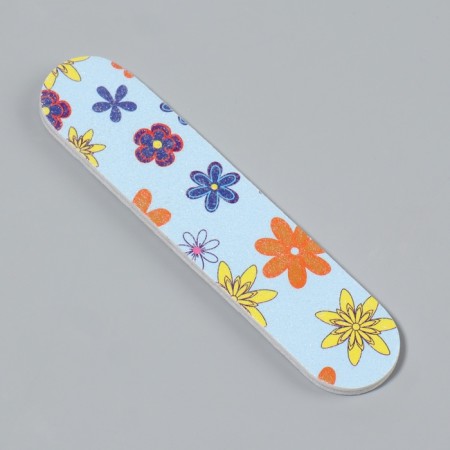 File - emery, abrasiveness 180/180, 8 cm, packing 20 pcs, drawing mix-7