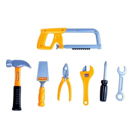 Set of tools No. 14, 7 elements, in a package, color mix-1