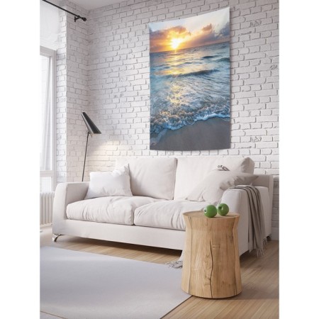 Decorative panel with photo printing "The playful sea", vertical, size 100x150 cm