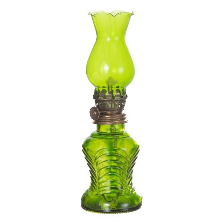 Kerosene lamp decorative green 6.5*6.5*20 cm Risalux-7