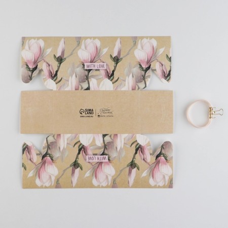 Capcake box, confectionery packaging, 2 cells "Magnolia", 16 x 8 x 10 cm-3