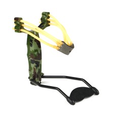 Slingshot, triple tournboat, camouflage, with emphasis, 17x10 cm