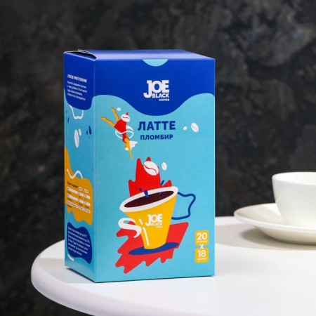 Soluble Coffee drink Joe Black Coffee 3 in 1 "Latte Pimbir", 18 g
