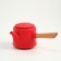 A set for the tea ceremony 9 items, 4 people, a cup of 40 ml, a kettle 250 ml, red