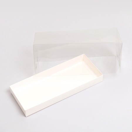 Box with a transparent lid for roll 30 x12x12 cm-2