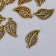 Decor Metal for creativity "Golden openwork leaf" set of 16 pcs 1.8x1 cm