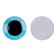 Elose -based eyes, set of 10 pcs., Size 1 pc. - 20 mm, blue color with sparkles