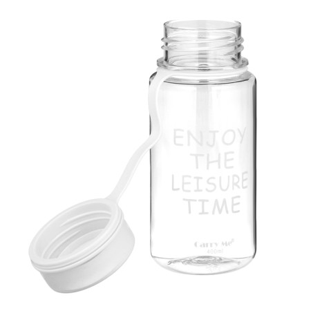 Water bottle, 450 ml, with a strainer, 17.5 x 10.5 cm, white-1
