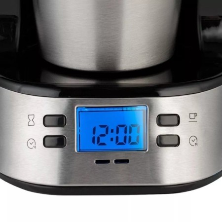 Coffee machine KitFort KT-795, drop, 750 W, 0.42 l, black-silver-1