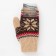 Women's mittens from Mongol wool "snowflake", beige color, size 17-19