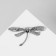 Brooch "Dragonfly" shell, colored in black silver
