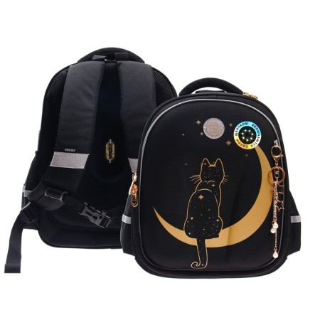 Grizzly frame backpack, 36 x 28 x 20 cm, LED backlight with a key fob, black