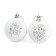 Christmas balls for coloring for the New Year "Elsa and Olaf", d = 5.5 cm, 2 pcs, paints, a set for creativity, a cold heart