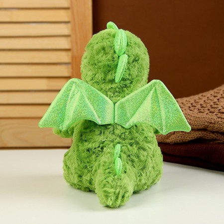 Soft toy "Dragon", 23 cm, green color-2