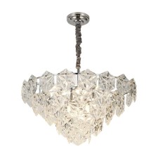 Crystal chandelier Gerhort G21057/12CR, 12x60W, E14, 75x63x63 cm, chromium color
