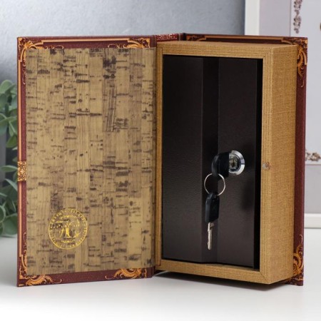 Safe-book wood, leatherette "tree. Caches of our family" 21x13x5 cm-2