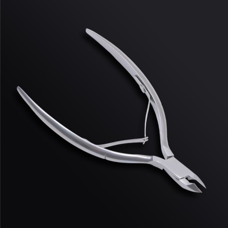 Manicure nippers for the cutter "Premium", double spring, 11.5 cm, blade length - 8 mm, silver color-3