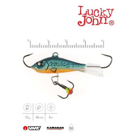 Balancir Lucky John Baltic 4 + tee, 4 cm, color 53, blister-1