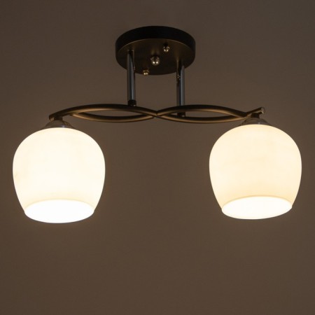 Alter chandelier 2he27 40w Black 42x21x27 cm Bayerlux-2