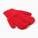 Double children's mittens, red color, rr 10