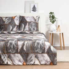 Bedding Pavline 1.5SP Geometry 145x215, 150x215, 70x70cm 2pcs Polisatin 70g/m, polyester 100%