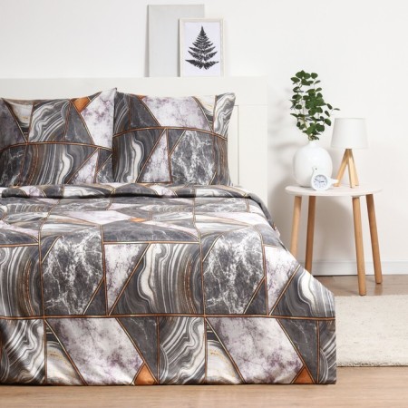 Bedding Pavline 1.5SP Geometry 145x215, 150x215, 70x70cm 2pcs Polisatin 70g/m, polyester 100%